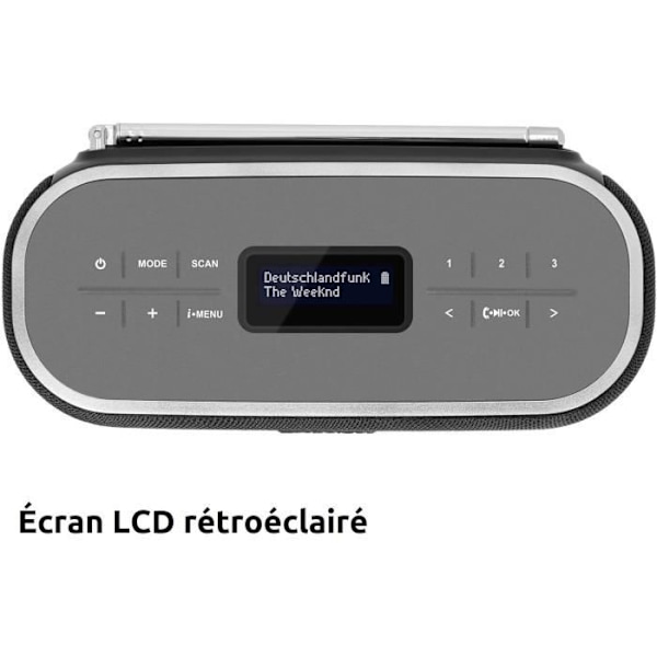 Portabel Bluetooth-högtalare - TechniSat - VIOLA BT 1 - DAB FM - 6W - Uppladdningsbart batteri 9h noirgrå