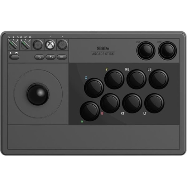 Rétrogaming-8Bitdo Arcade Stick 2.4G/USB för Xbox Series X/S, Xbox One och Windows - Black Edition / Black Edition