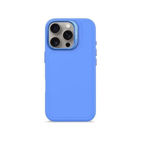 Coque - DEKODAD - iPhone 16 Pro - Antimikrobiell Silikon - Kompatibel med MagSafe - Blå Blå