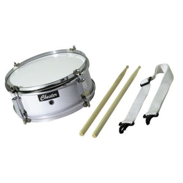 Junior marching drum - CHESTER - 10 x 4 - Trähuvud - 6 lager - 4 dragningar