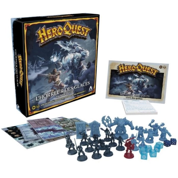 HeroQuest, Ice Horror Expansion, Ages 14+, HeroQuest Game System Required - Avalon Hill Blått och rött