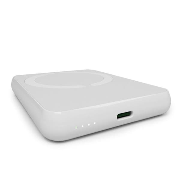 Magnetisk extern batteri 5000 mAh MagSafe USB-C PD 20 W - Vit