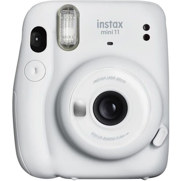 Fujifilm Instax Mini 11 Instant Camera - Ice White - Inbyggd lins - High Performance Flash