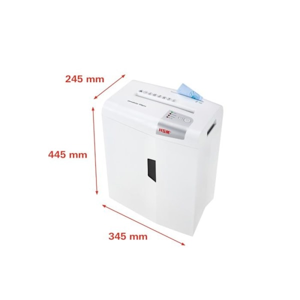 shredstar X6pro dokumentförstörare, partikelavskärare 2 x 15 mm vit/silver