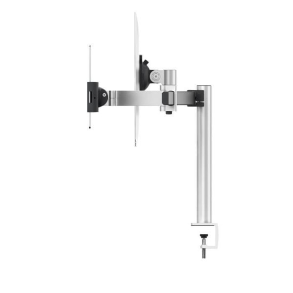 Slitstarkt 508723 bildskärmsfäste för 1 bildskärm och 1 surfplatta, glidande, 360° vridbart VESA-fäste för 21-27" VESA-skärm, t