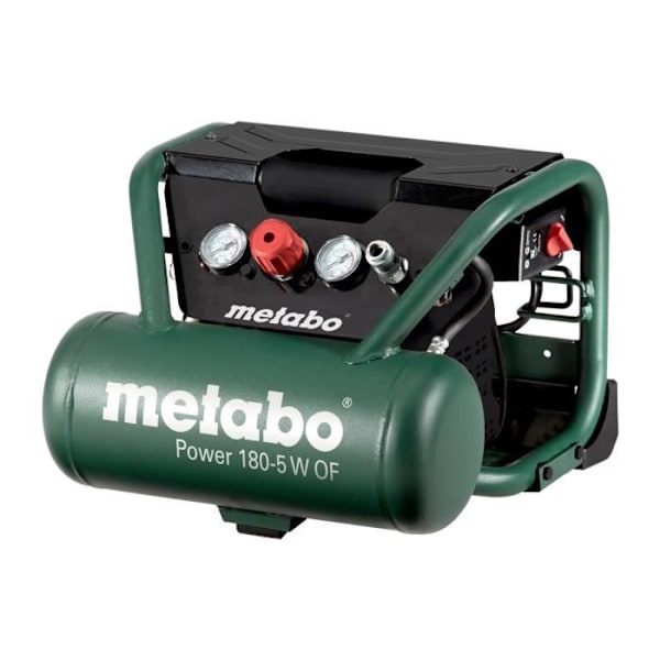 Kompressor - METABO - Effekt 180-5 W AV - 160 l/min - 8 bar - 5 l
