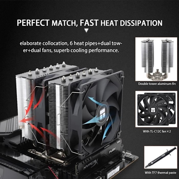Thermalright Peerless Assassin 120 SE CPU-kylare