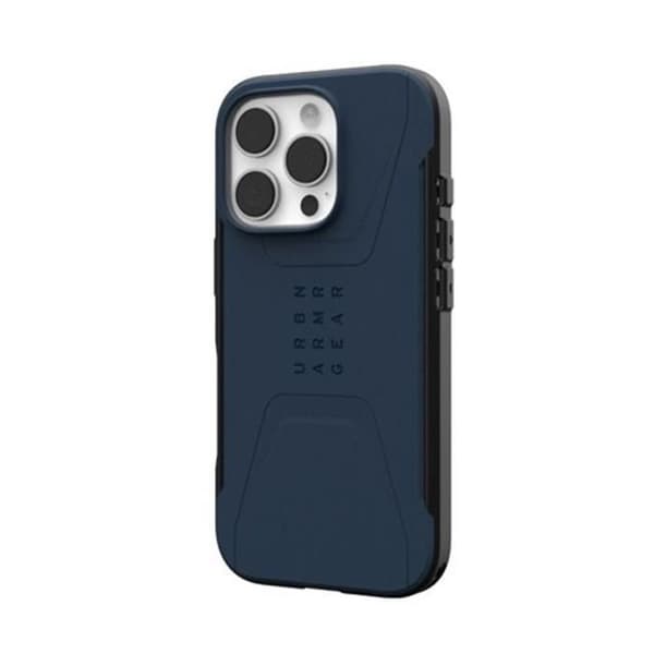 Coque - UAG - Civilian - Antiskid - Hexagonalmönster - iPhone 16 Pro Blå