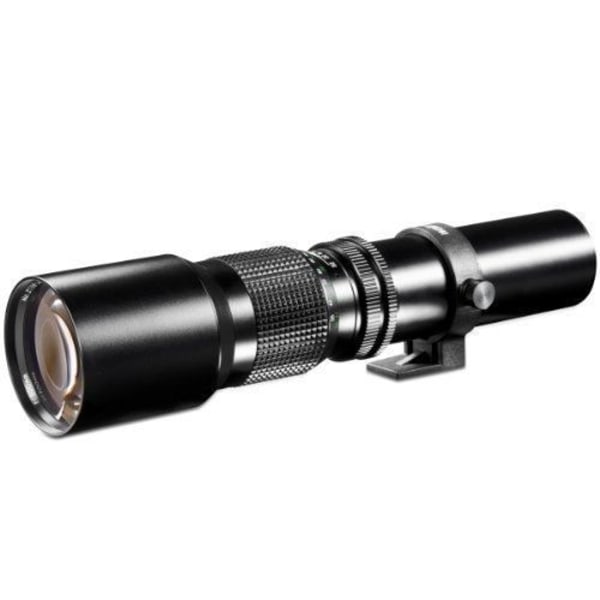 WALIMEX 500 mm 1:8.0 teleobjektiv för Sony NEX Svart