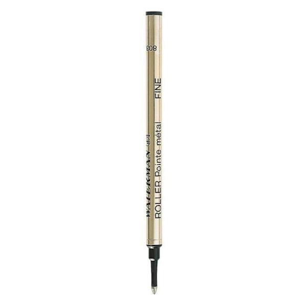 WATERMAN rollerball refill, finspets, svart, blister X 2 Svart bläck
