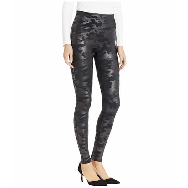 Leggings - jeggings - treggings Spanx - 20185R - Leggings i konstläder med kamouflagemönster för kvinnor Svart XS