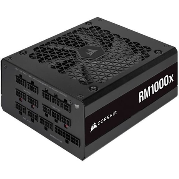 CORSAIR - RM1000x - Strömförsörjning - 1000 Watt - RMx Series 2021 - Certifierad 80 PLUS GOLD - (CP-9020201-EU) Svart