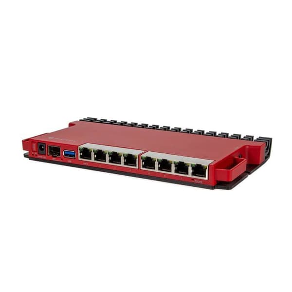 Router - MikroTik - L009UiGS-RM - ARM 800 MHz processor - 8 Ethernet 1G-portar - Rackmontering
