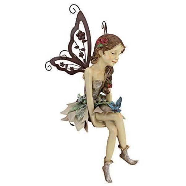 Design Toscano Sittande Fannie Fairy Statue Flerfärgad 10 x 16,5 x 32 cm - HF326063