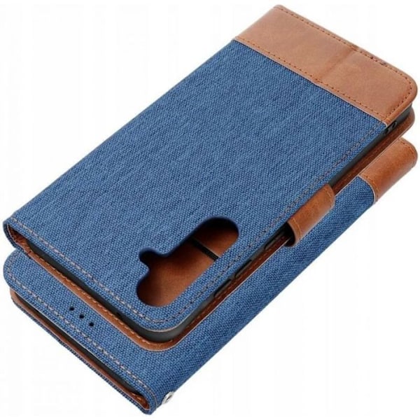 Siemens Etui JEANS Bok för Xiaomi Redmi Note 14 4G (GLOBAL - 164,84 mm x 78,15 mm x 8,16 mm) blå