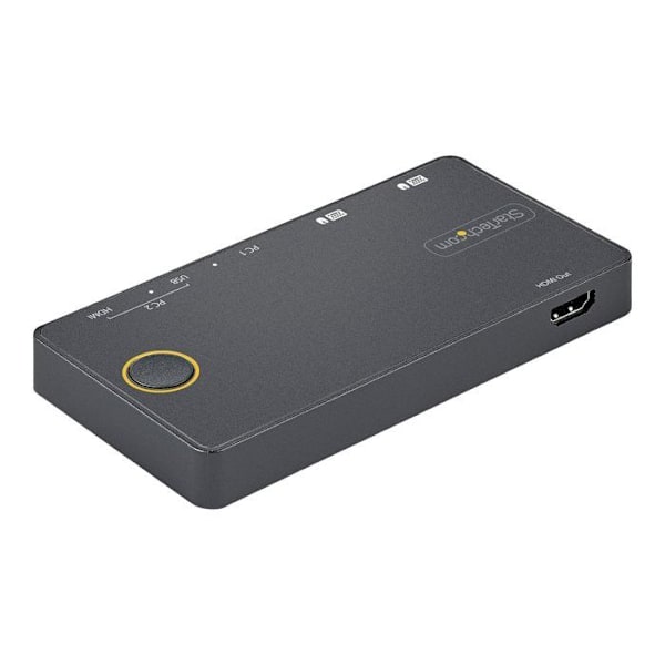 RACK Y POWER, KVM Switch, KVM Switch, Star Tech Kvm Switch 2 Portar Hdmi Usb StarTech.com SV221HUC4K. Tangentbordsport: