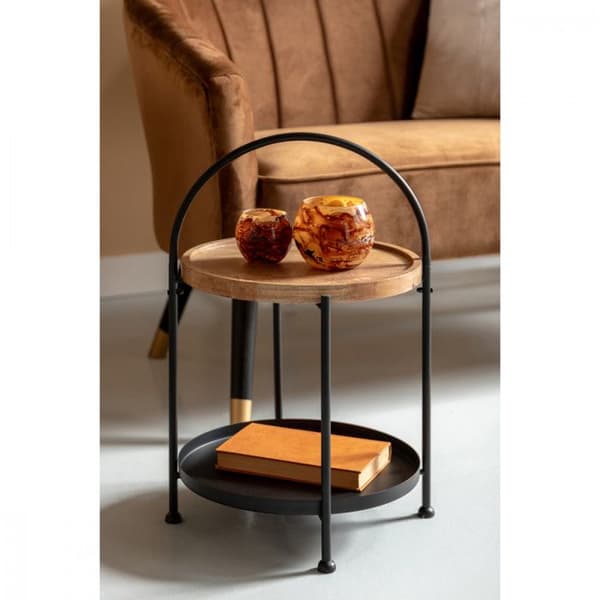 Brick sidobord - Present Time - Svart Svart