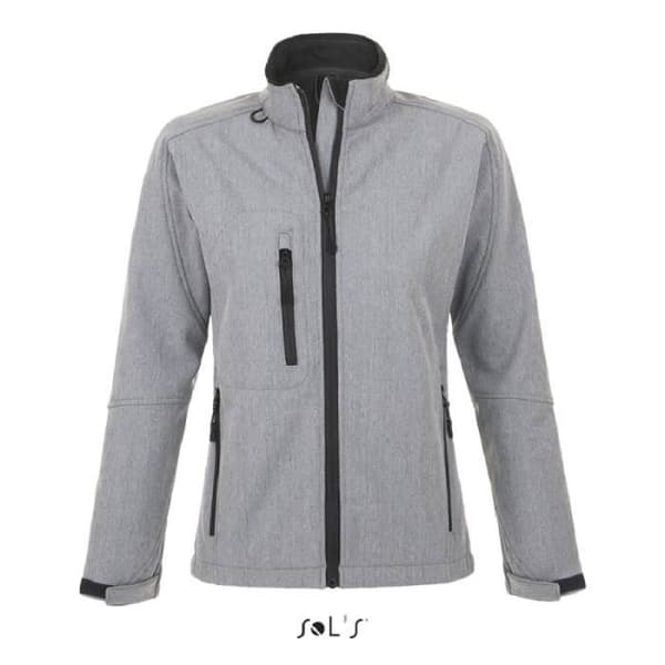 Damjacka - SOL'S - Roxy - Grå Melange - Softshell - Vattentät 8000 mm Grå jag