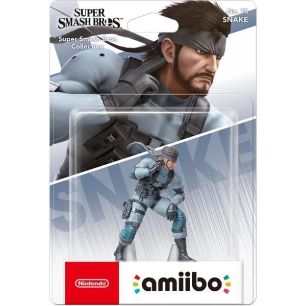 Amiibo Figur - Snake N°75 • Super Smash Bros. Collection