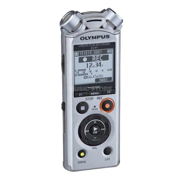 Digital röstinspelare OLYMPUS LS-P1 - Klar ljud och lite brus - Grå