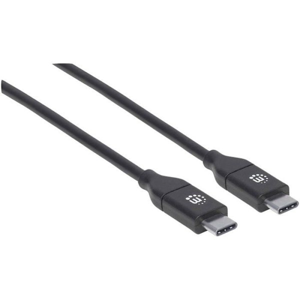 Manhattan USB 2.0 Typ C anslutningskabel, 2 m svart - 355247