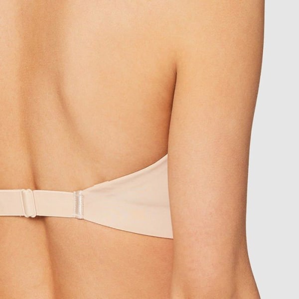 Wonderbra BH - W00J536B - Perfect Plunge, Bygel-BH för kvinnor till vardags med avtagbara remmar Beige 85B