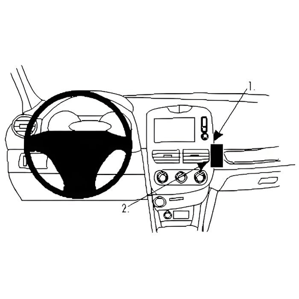 Bilfäste Brodit ProClip Renault Clio IV