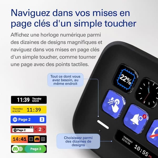 Stream Deck Neo - ELGATO - 8 Anpassningsbara Touchknappar - Kompatibel med Mac/PC - Miljöansvarig - 2 Touchpunkter