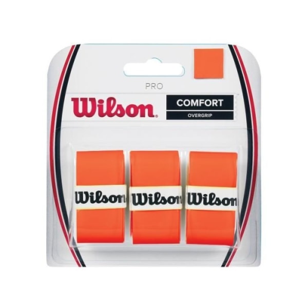 WILSON Pro Overgrip Burn Orange Fluo x3