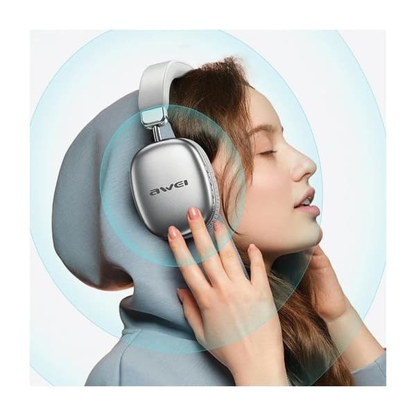 Bluetooth-hörlurar - AWEI - AT7 - Over-ear - Batteritid 25h - Bluetooth 5.0 Svart