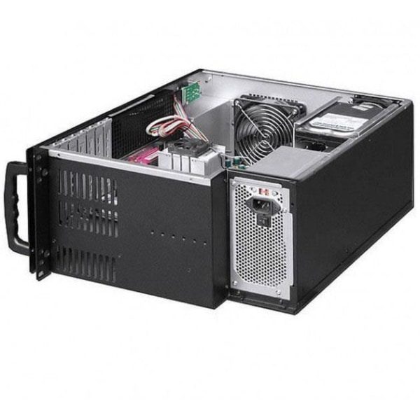 Techly I-CASE MP-P4HX-BLK6, Rack, Server, Stål, ATX, Svart, 4U