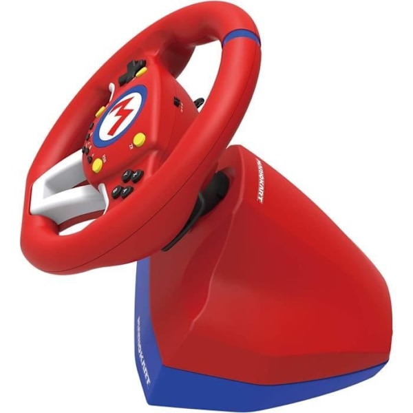 Hori - Volant för racingspel Wheel Pro Mini Mario Kart med pedaler för Nintendo Switch - Röd och blå Röd