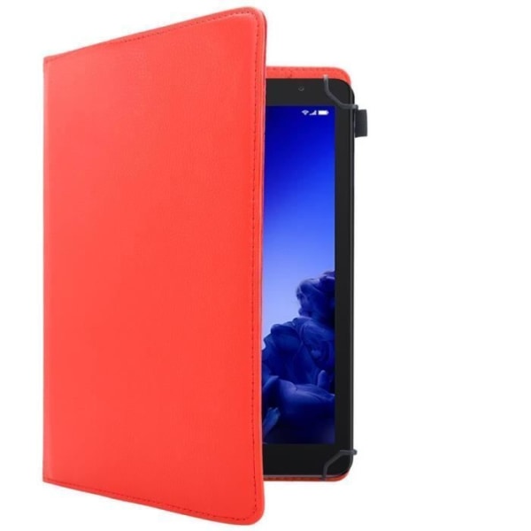 Cadorabo Tablet Case för 10" surfplattor i rött konstläder 360 graders skyddsfodral Stativfunktion