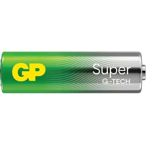 Batteri GP Alkaline Super typ AA (LR6) 1,5V (x16) silver/grön