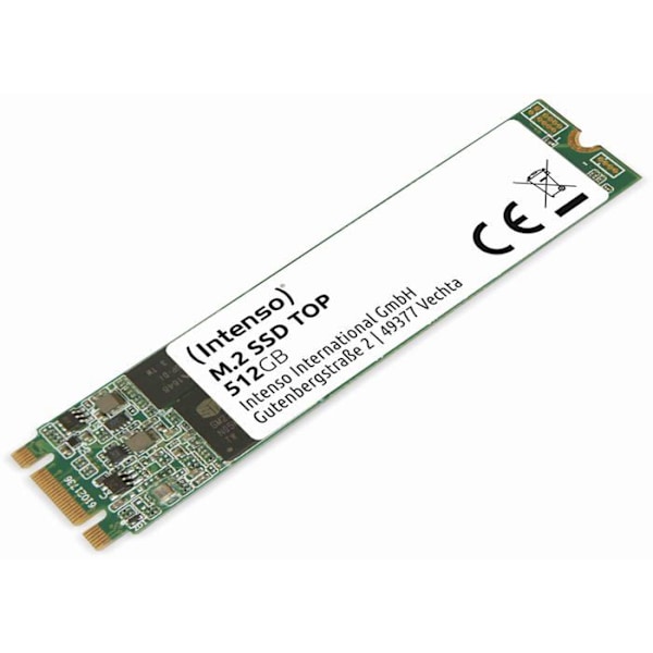 INTENSO Top intern SSD-enhet - 512 GB - M.2 - SATA 6Gb/s - Stötsäker