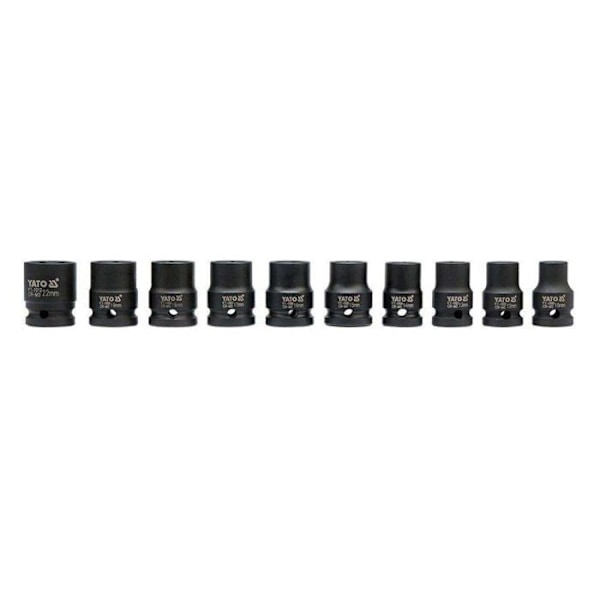 Dougar - ändar Yato - YT-1025 - Set med 6-kantiga hylsor 1/210-22mm 10 st. ()