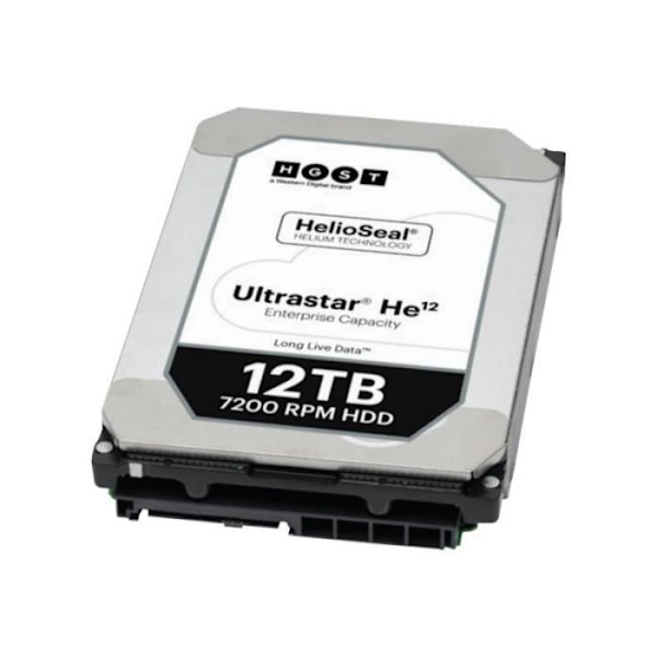 HGST Ultrastar HE12 HUH721212AL5200 intern hårddisk - 12 TB - SAS 12Gb/s - 7200 rpm - 256 MB