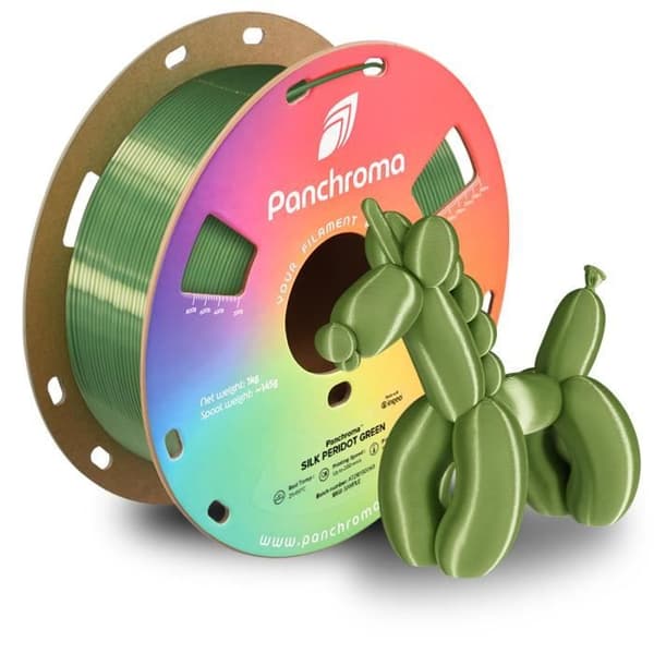 3D-utskriftsfilament (PLA) - POLYMAKER - PolyTerra PLA - Silk Peridot Green - Miljöansvarig - Lätt att använda