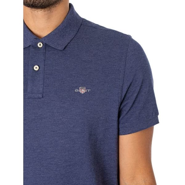 Polo Klassisk I Piqué Shield - GANT Blå jag