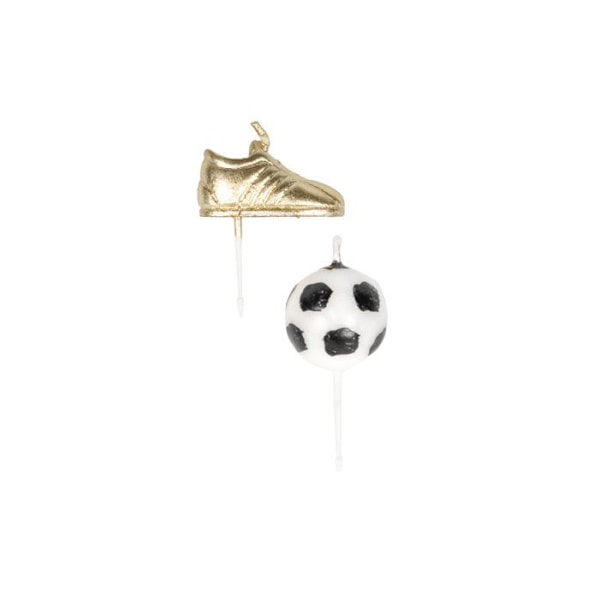 6 ljus, ballonger och fotbolls skor 3 till 5 cm Flerfärgad