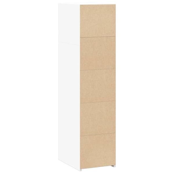 vidaXL Buffé vit 30x41x124 cm engineering wood 846376