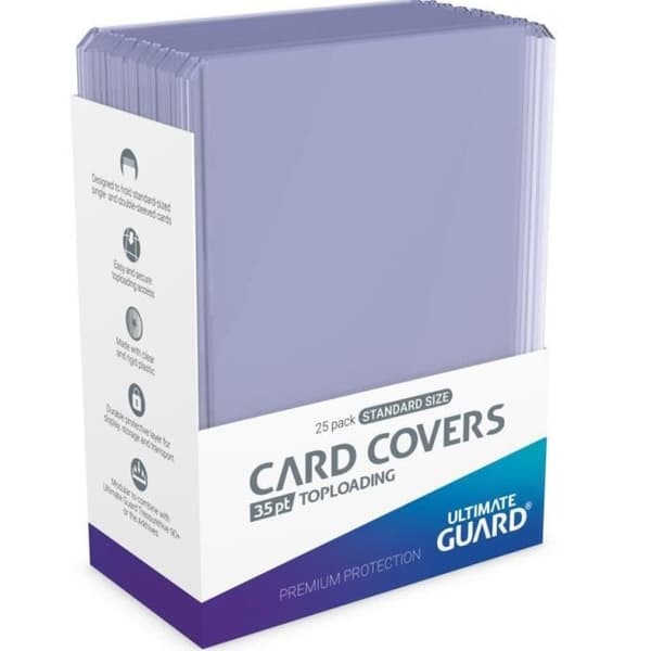 Ultimate Guard 25 Toploaders 35 pt Card Covers Toploading Clear Transparent