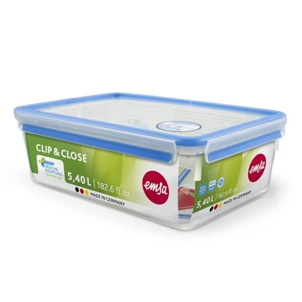 Rektangulär 3D-klämma & stänglåda 5,5L Transparent