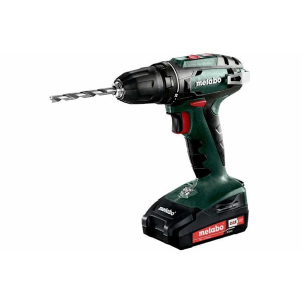 Metabo BS 18 2-växlad oljefri sladdlös borrmaskin/skruvdragare 10 mm 48 N m 2 x 18 V batterier