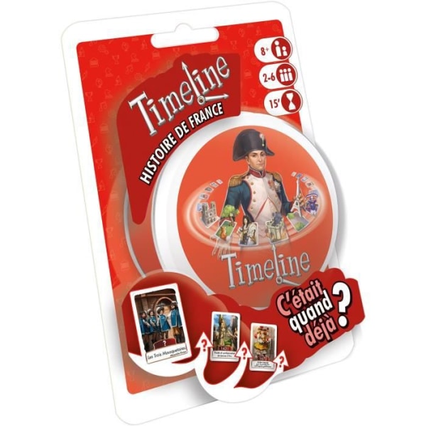Tidslinje - Brädspel - ASMODEE - Frankrikes historia - Blandat - Från 6 år Frankrikes historia