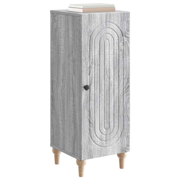 vidaXL Buffé Sonoma grå 33 x 34,5 x 90 cm Ingenjörsträ 894141