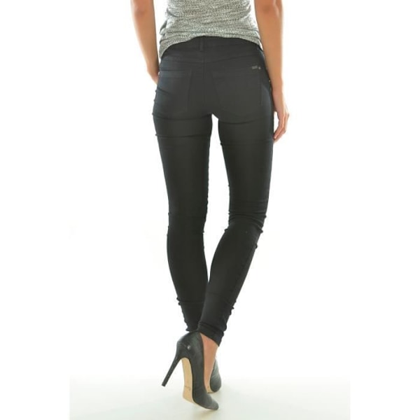 Jean Slim Dam - ONLY - Svart - Komfort Stretch - 5 Fickor - Standardstorlek Svart M