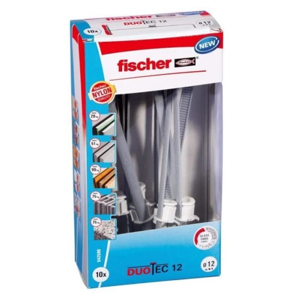 Nylonankare - FISCHER - 542590 DUOTEC - 12mm x 60mm - Säljs styckvis