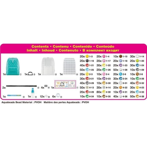Strykpärlsats - AQUABEADS - 31993 - Kreativ ryggsäck DX