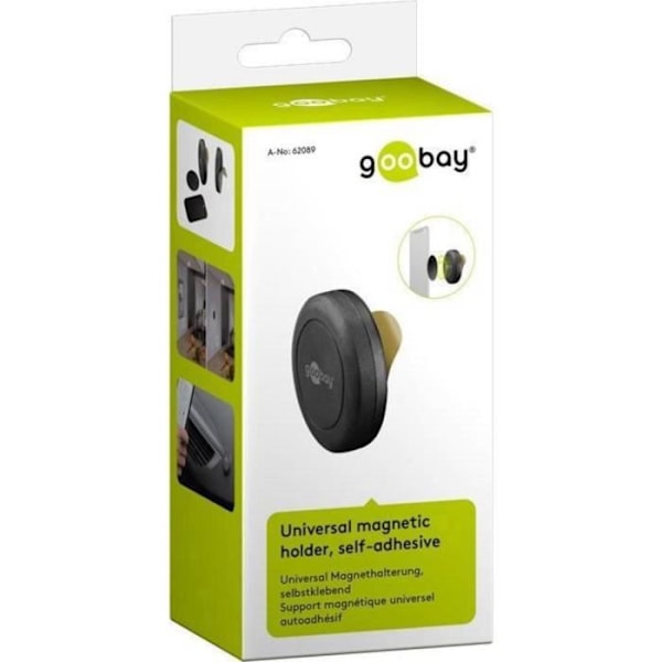 Goobay Universal Magnethalterung bil mobiltelefonhållare, selbstklebend 62089 fixat självhäftande kudde